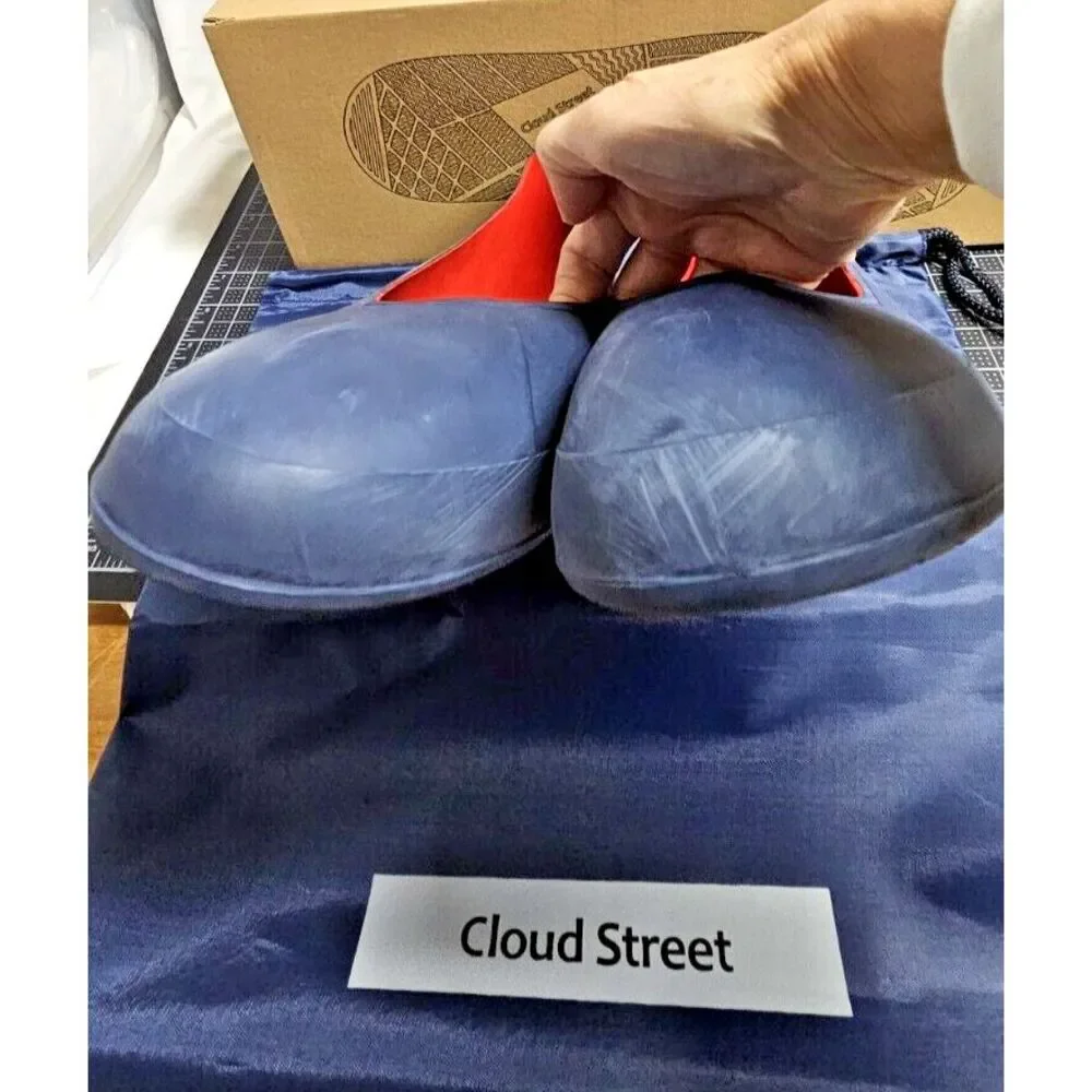 Cloud Street‎ Men Stylish Waterproof Lined Rubber Galosh/Overshoe Dark Blue Sz M